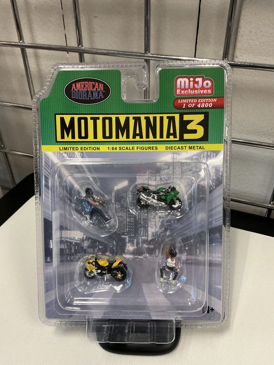 American Diorama  Moto Mania 3  Figure & Bike Set 76499