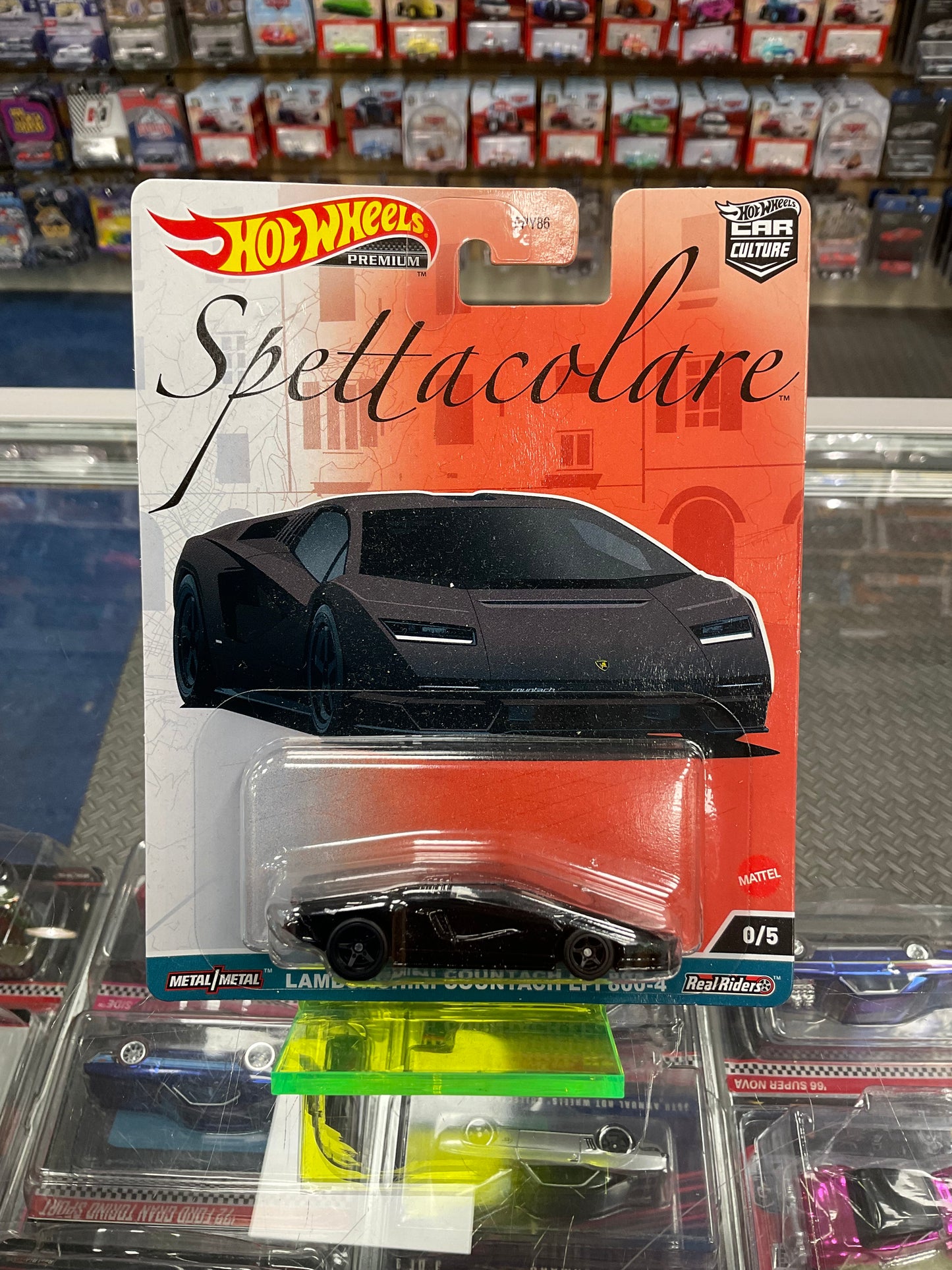 Hot Wheels Spettacolare Lamborghini Countach LPI 800-4 CHASE