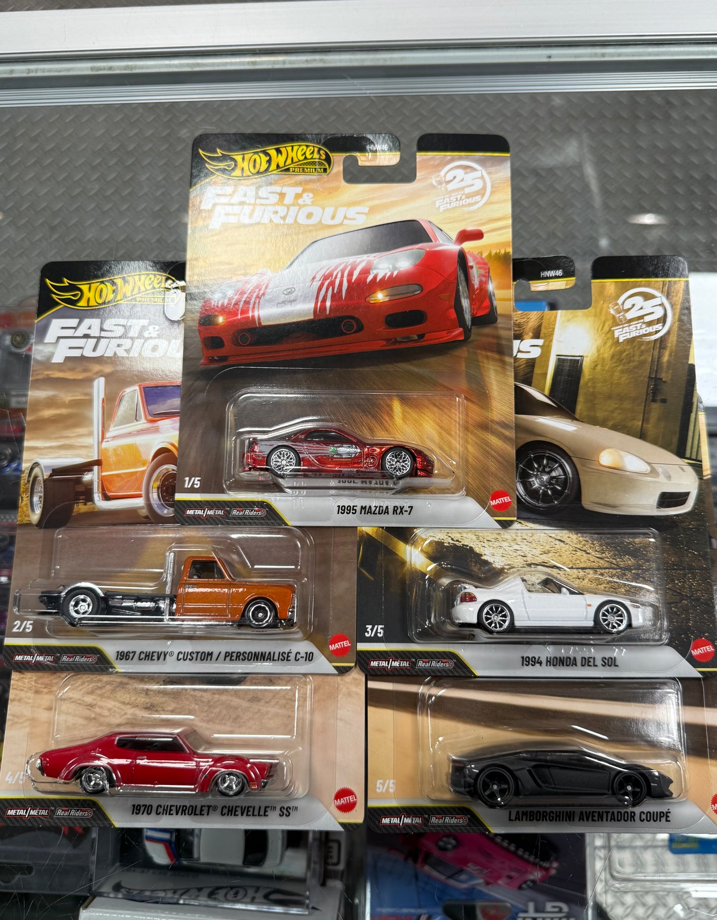 Hot Wheels Premium 2026 Fast and Furious 25th Anniversary Set HNW46-P