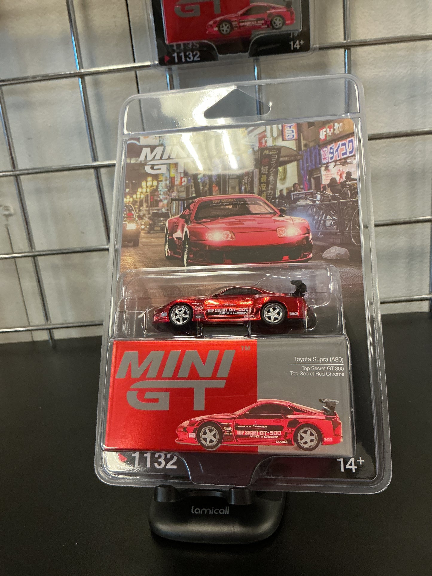 Mini GT 1132 Toyota Supra (A80) Top Secret GT-300 top secret red chrome