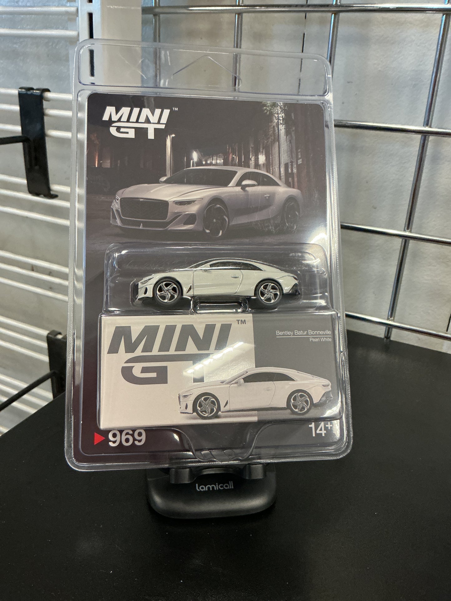 Mini GT 969 Bentley Batur Bonneville pearl white