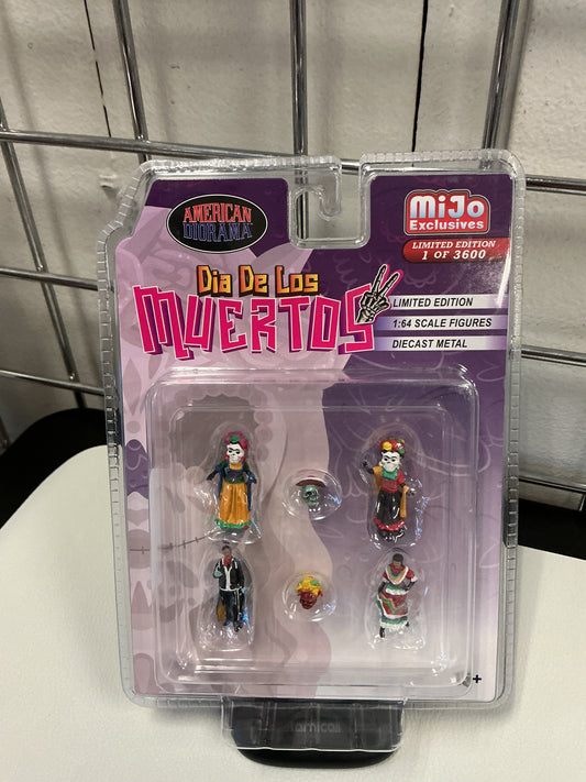 AMERICAN DIORAMA DIA DE LOS MUERTOS 2 DIECAST FIGURES 6 PC SET  76527
