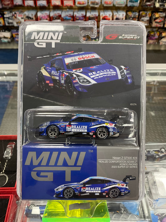 Mini GT 850 Nissan Z GT500 #24 "REALIZE CORPORTATION ADVAN Z" KONDO RACING 2023 SUPER GT SERIES