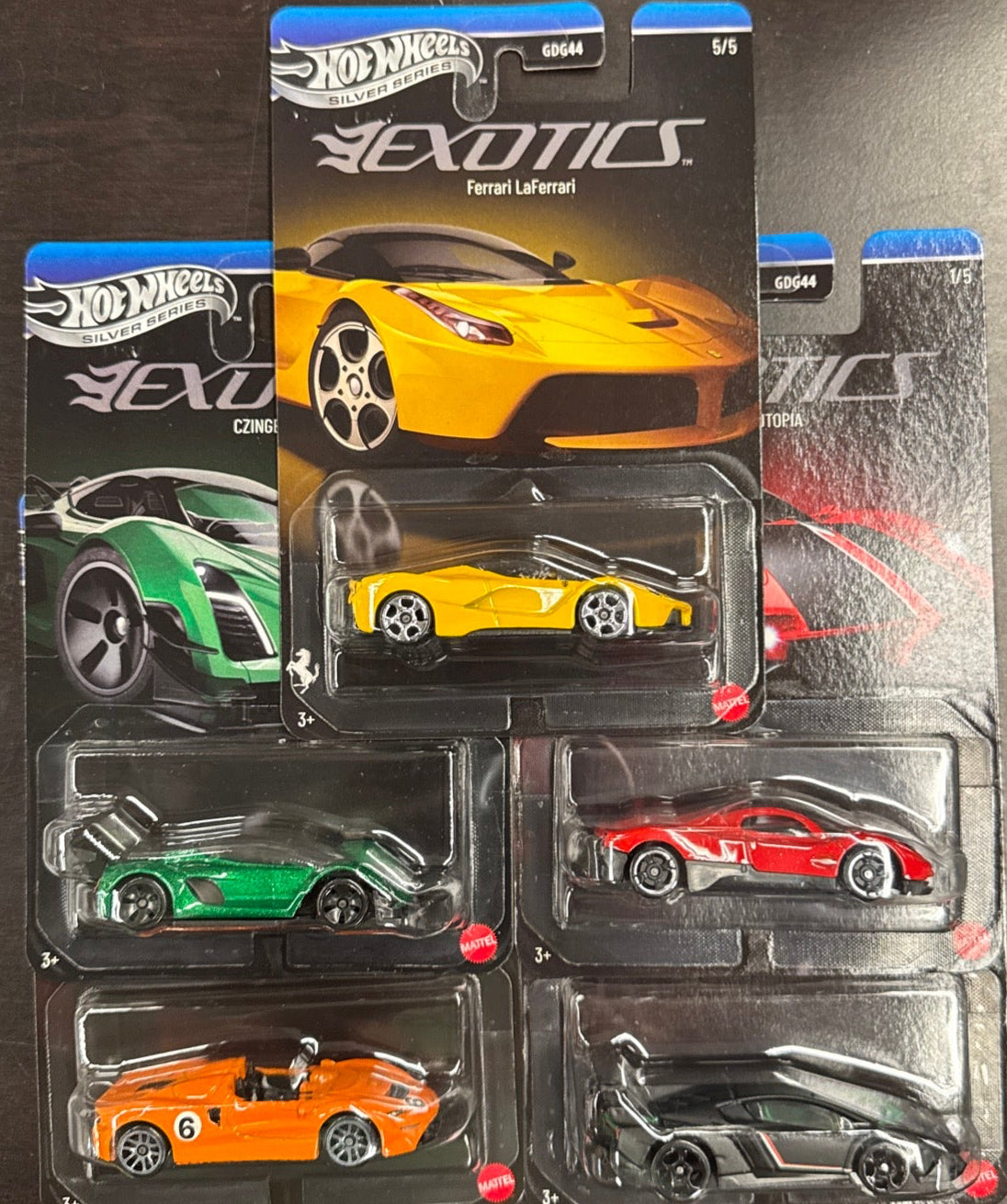 2026 Hot Wheels Silver Series Exotics GDG44-957U - SET OF 5