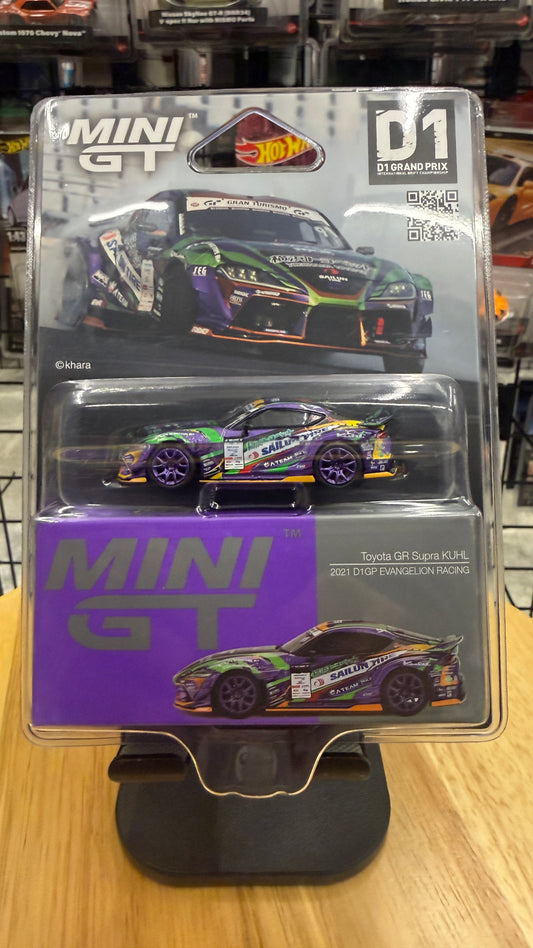 Mini GT 951 Toyota GR Supra KUHL 2021 D1GP EVANGELION RACING
