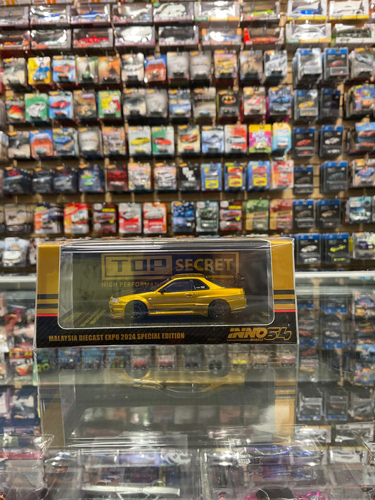 Inno64 Malaysia Diecast Expo 2024 Special Edition Nissan Skyline GT-R (R34) “Top Secret” Tokyo Auto Salon 2024