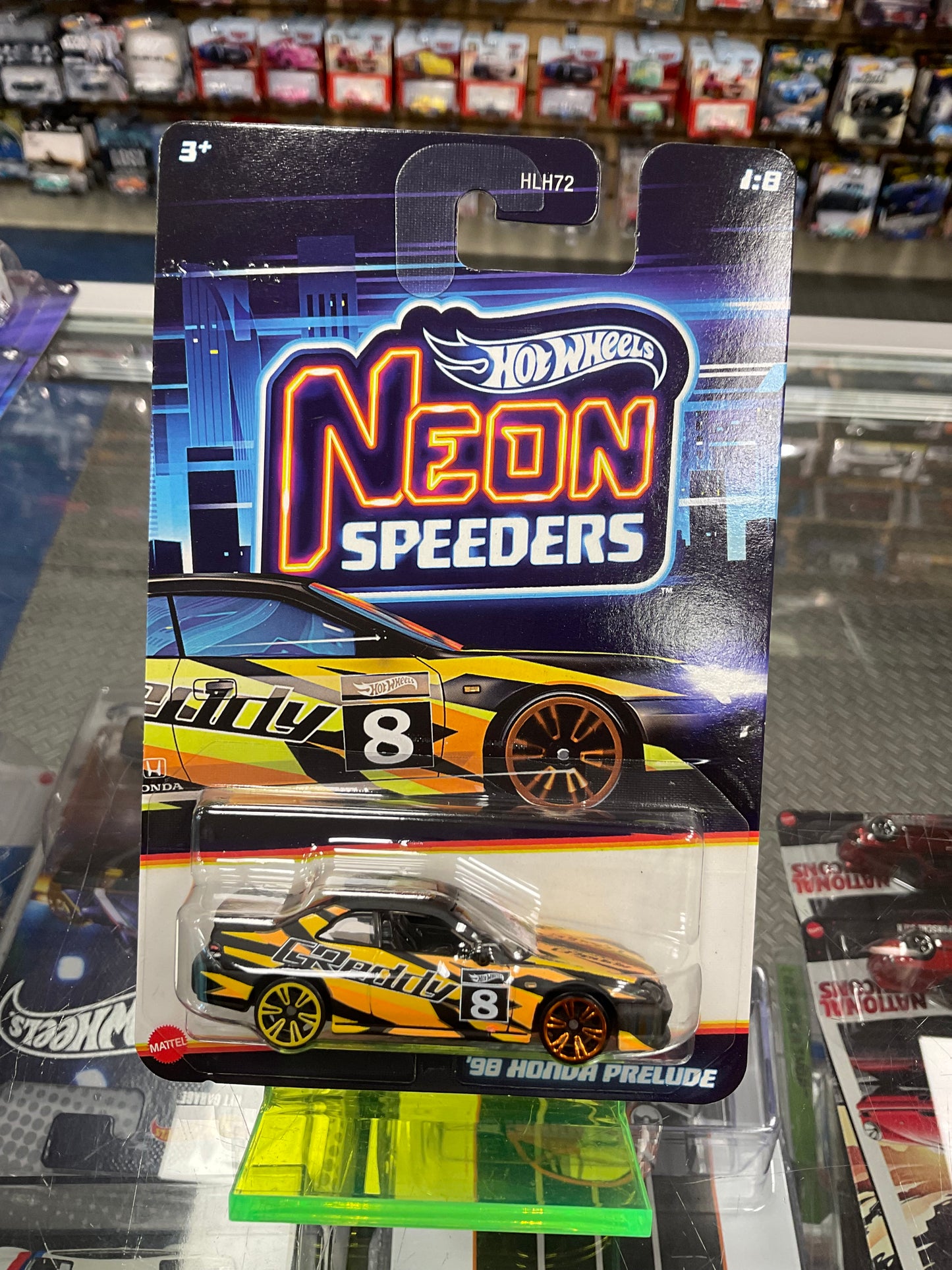 Hot Wheels Neon Speeders Set of 8 956E