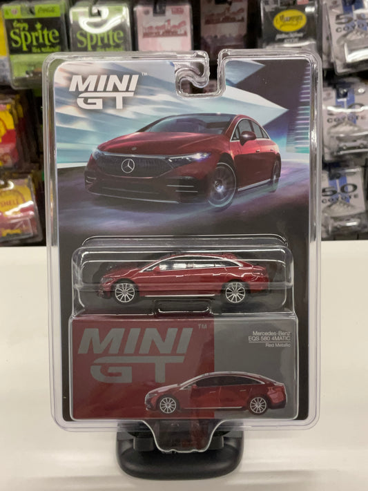 Mini GT 970 Mercedes Benz EQS 580 4MATIC Red Metallic