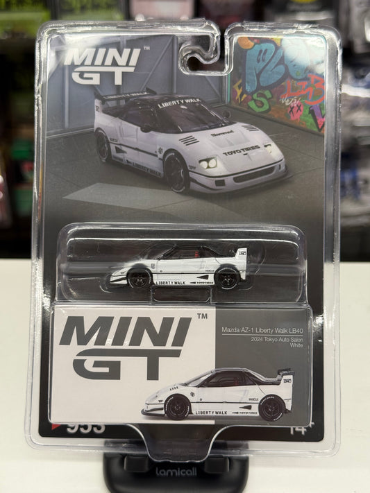 Mini GT 953 Mazda AZ-1 Liberty Walk LB40 2024 Tokyo Auto Salon White