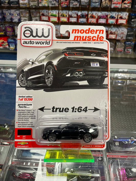 Auto World Modern Muscle 2019 Chevy Camaro ZL1 Black