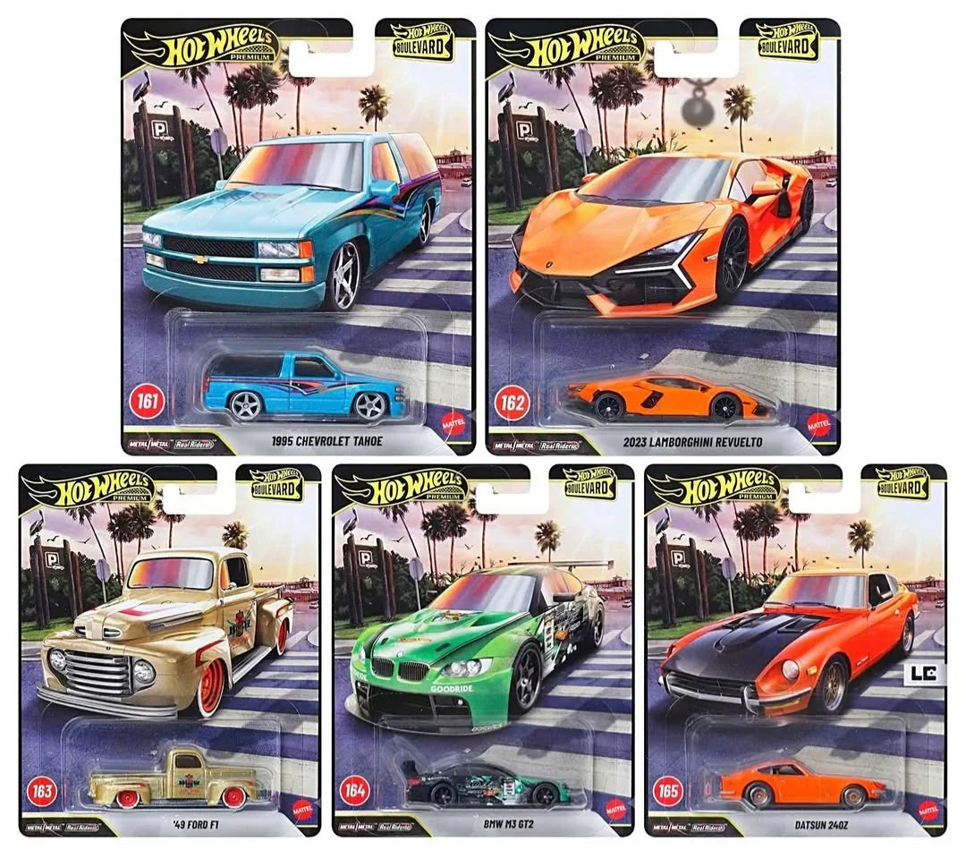 “26 Hot Wheels PREMIUM BOULEVARD K  Set Of 5