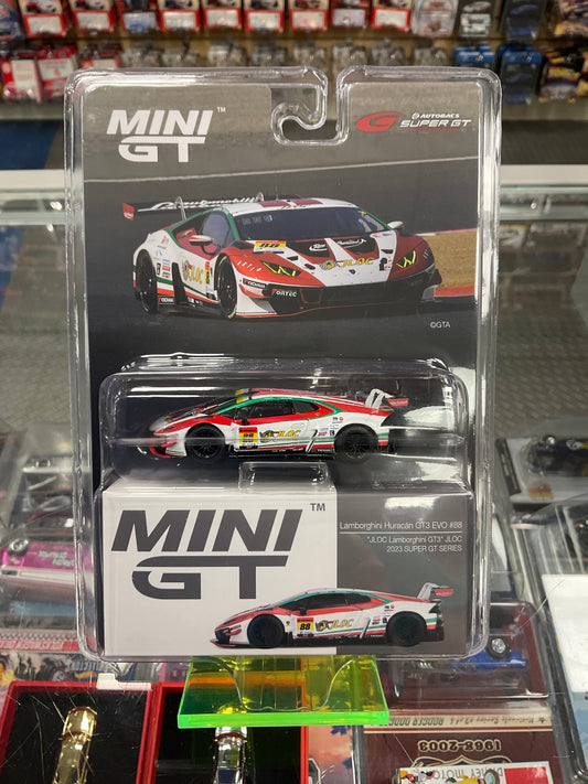 MiniGT 690 Lamborghini Huracán GT3 EVO #88 “JLOC Lamborghini GT3” JLOC 2023 SUPER GT SERIES