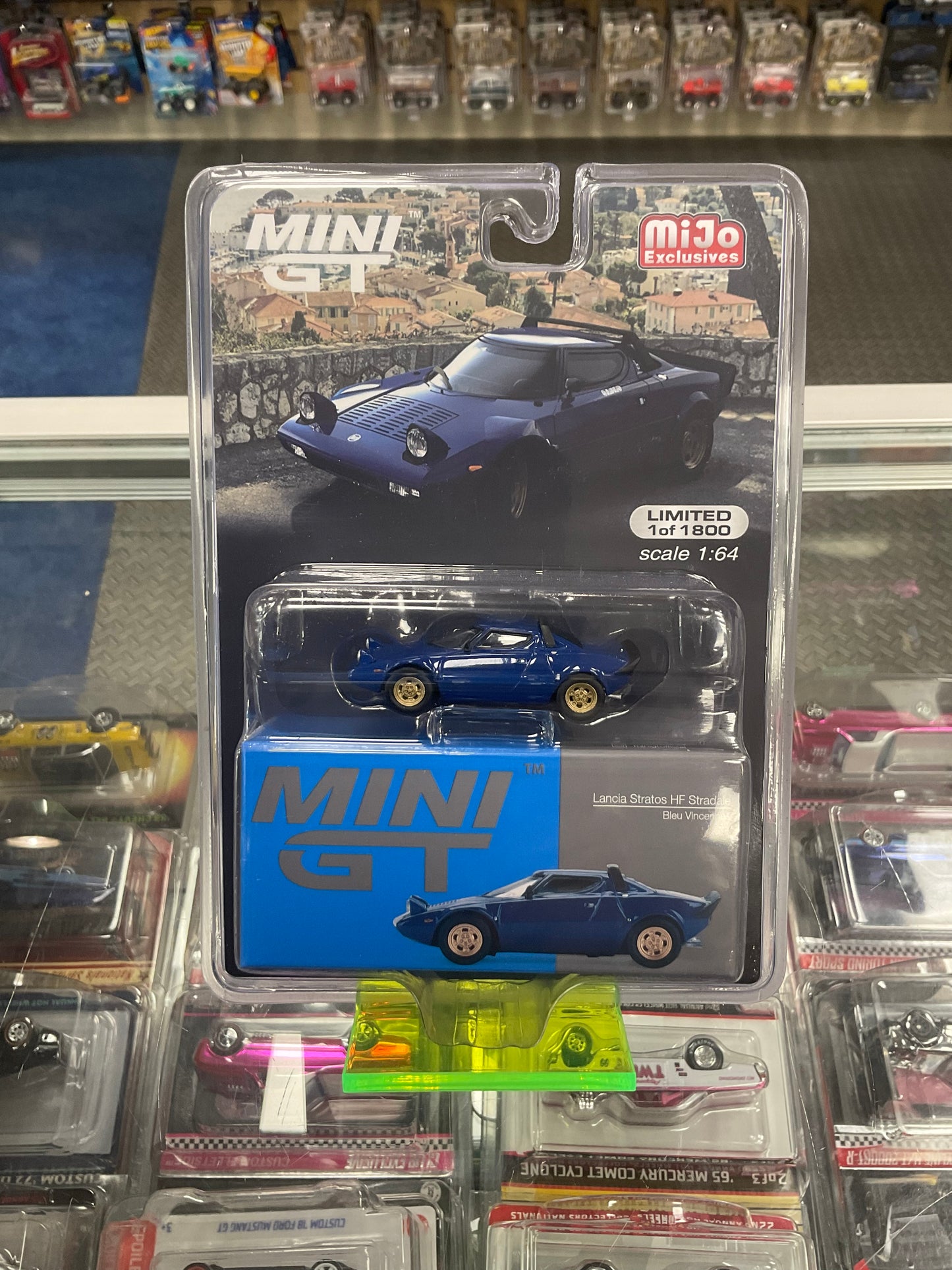 MiniGT 411 Lancia Stratos HF Stradale Bleu Vincennes