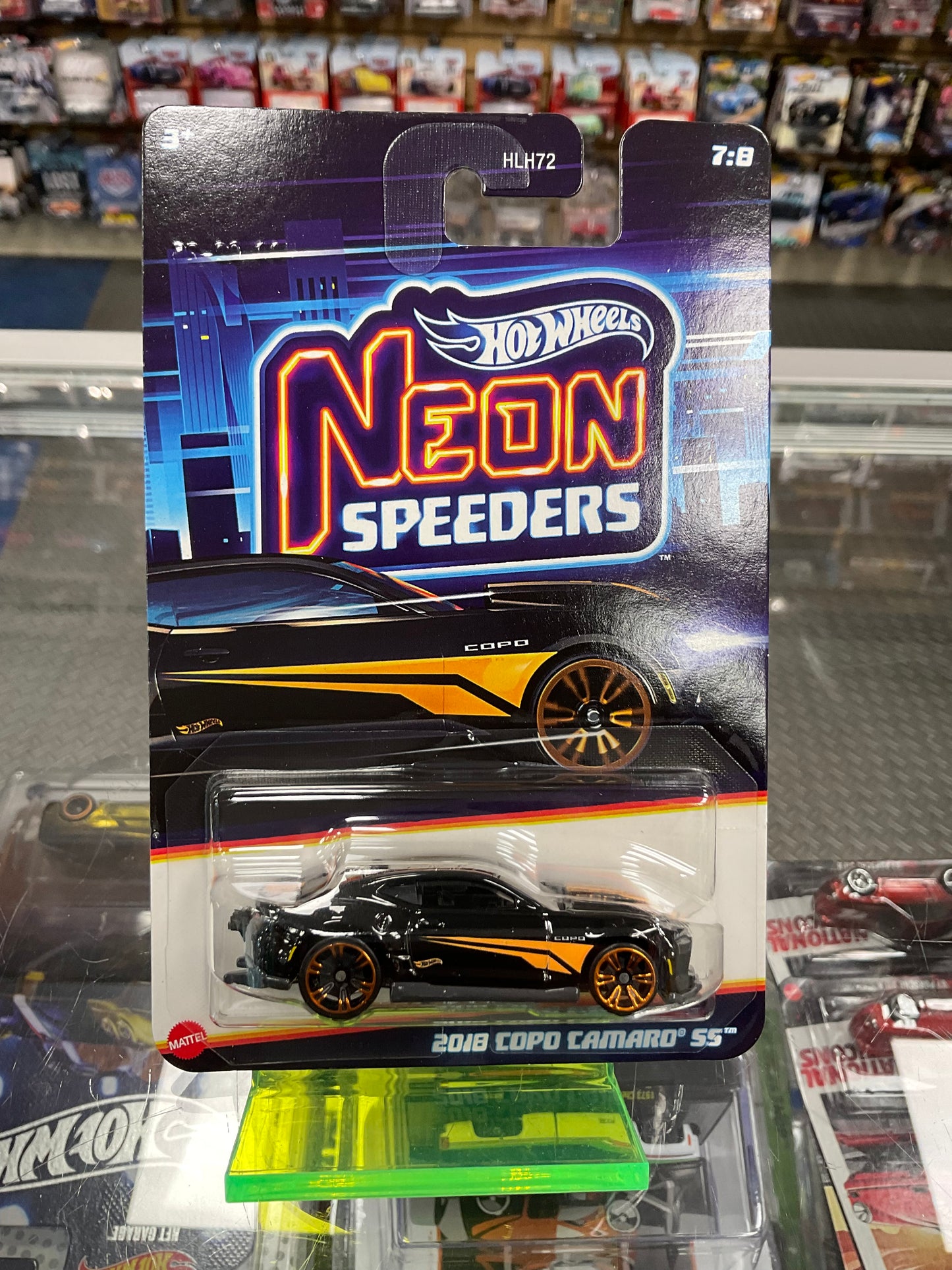 Hot Wheels Neon Speeders Set of 8 956E