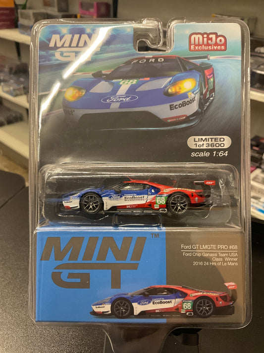 Mini GT 278 Ford GT LMGTE PRO #68 | Ford Chip Ganassi Team USA Class Winner 2016 24 HRS of Le Mans