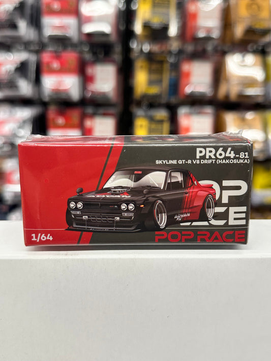 Pop Race PR64-81 Skyline GT-R V8 Drift (Hakosuka) Advan