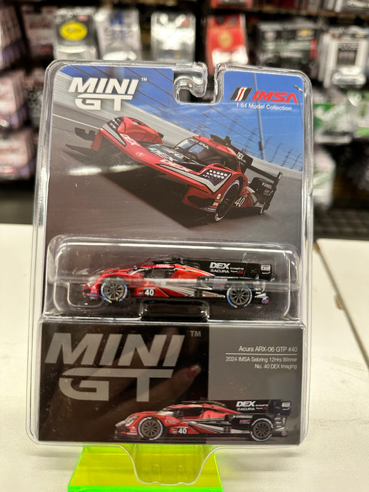 Mini GT 837 Acura ARX-06 GTP #40 2024 IMSA Sebring 12Hrs Winner No. 40 DEX Imaging