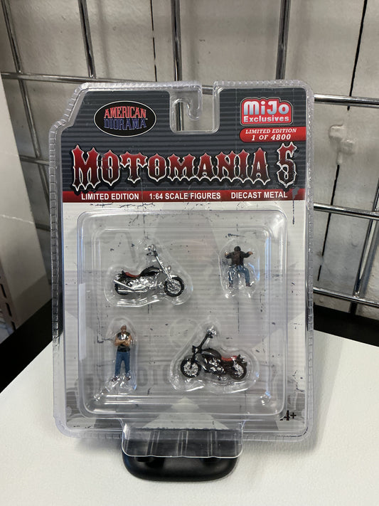American Diorama  Motomania 5 New Chopper 4 Figure Set 76512