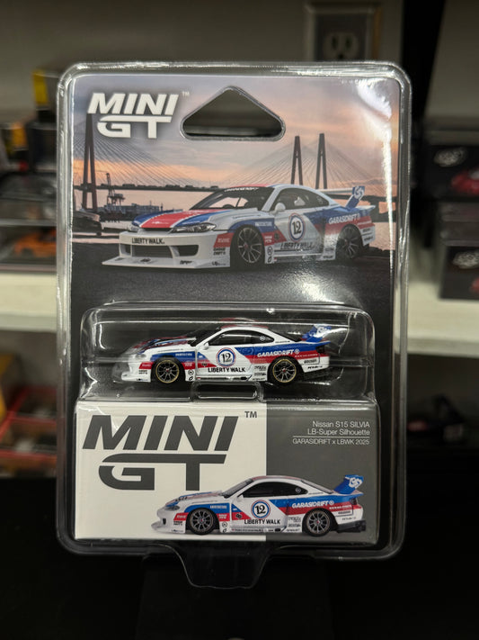 Mini GT 1022 Nissan S15 SILVIA LB-Super Silhouette Garasidrift x LBWK 2025