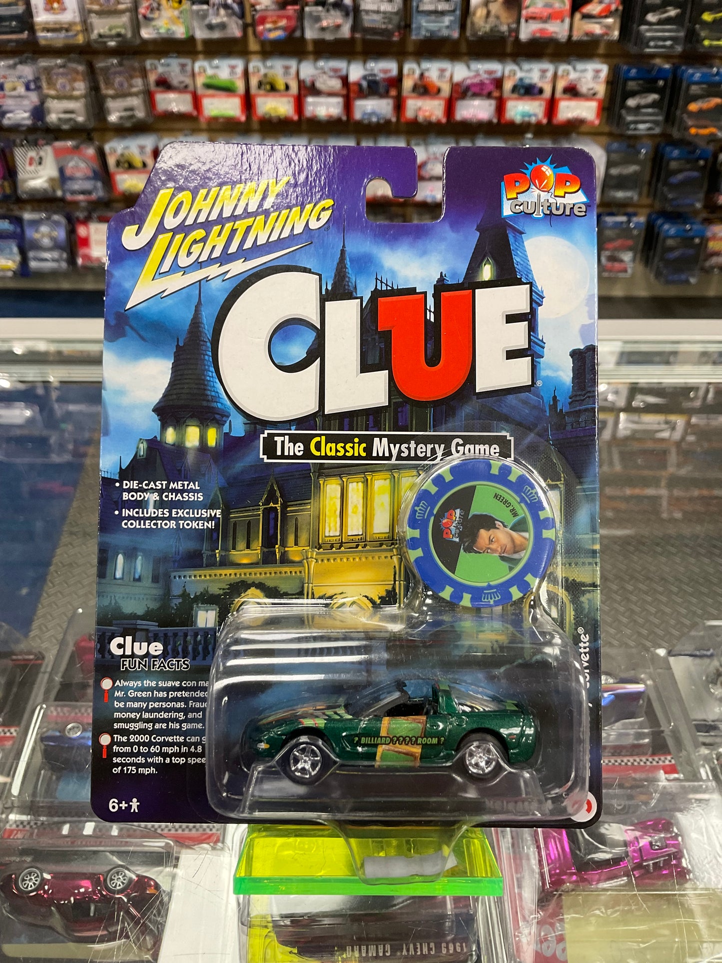 Johnny Lightning Clue The Classic Mystery Game 2000 Chevy Corvette