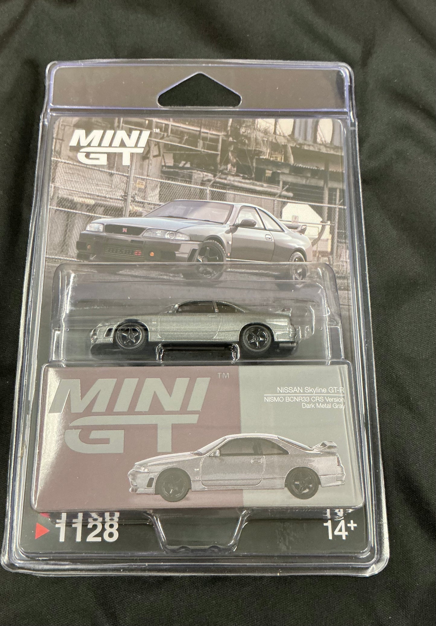 Mini GT Nissan Skyline GT-R Dark Metal Gray NISMO BCNR33 CRS Version #1128