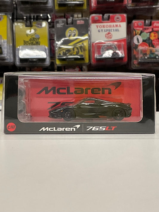 CM Model Mclaren 765LT Matt Black with Red Accents