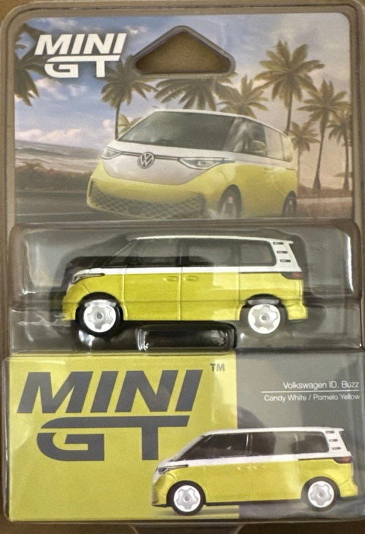 Mini GT #1110 Volkswagen ID.Buzz Candy White/ Pomelo Yellow