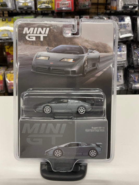Mini GT 1002 Bugatti EB110 Super Sport Grigio Scuro