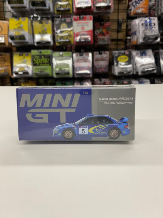 Mini GT 986 Subaru Impreza WRC99 #5 1999 Rally Australia Winner