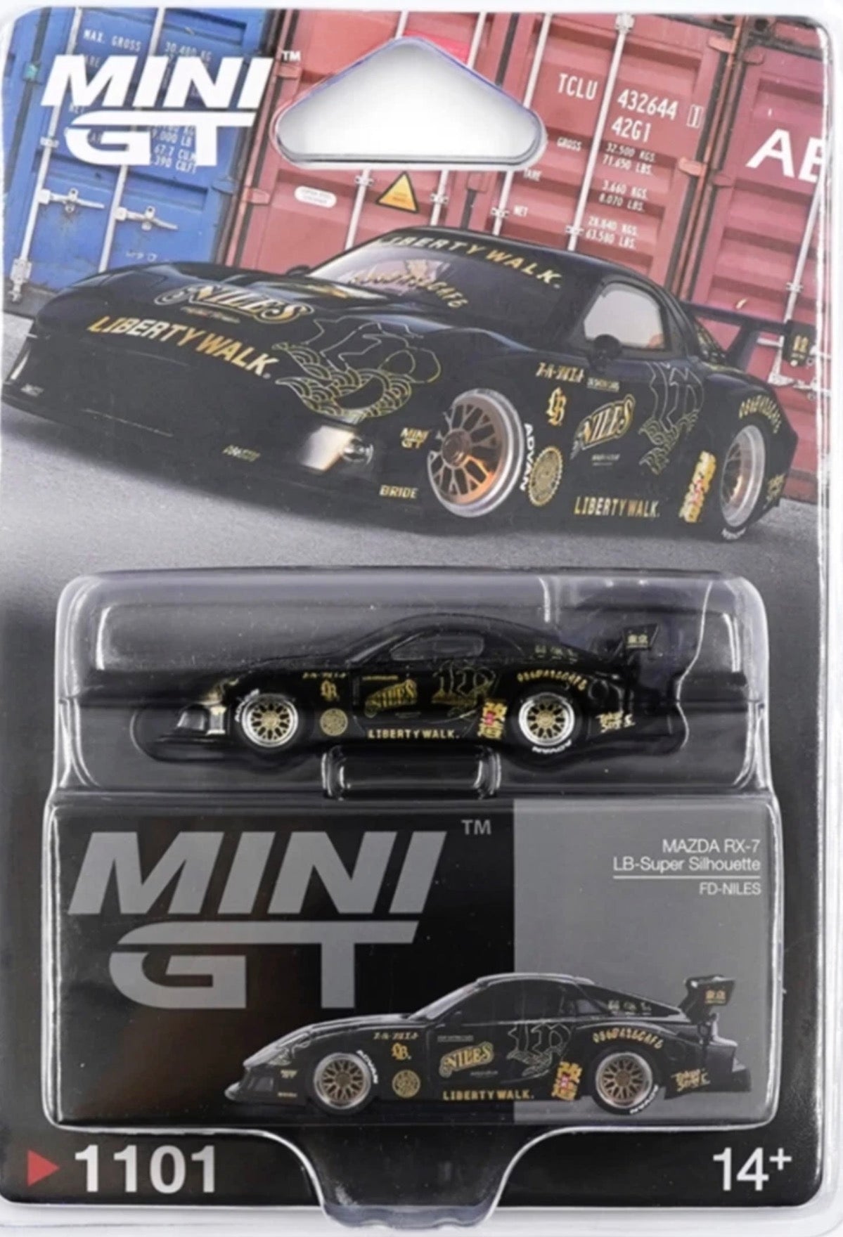 Mini GT #1101 MAZDA RX-7 LB-Super Silhouette FD-NILES – Black