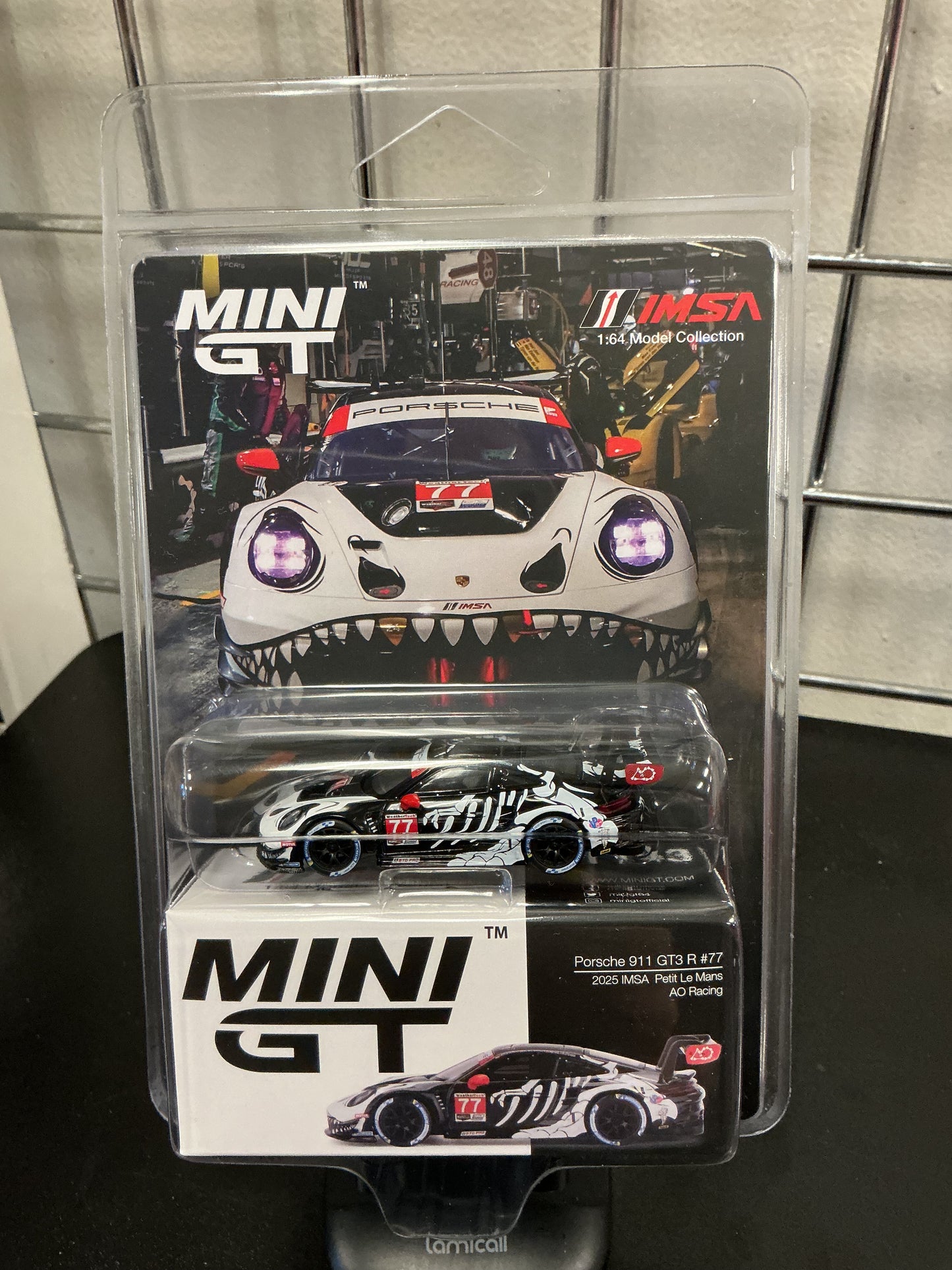 Mini GT 1143 Porsche 911 GT3 R #77 2025 Petit Le Mans AO Racing
