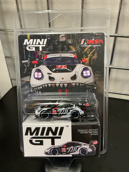 Mini GT 1143 Porsche 911 GT3 R #77 2025 Petit Le Mans AO Racing