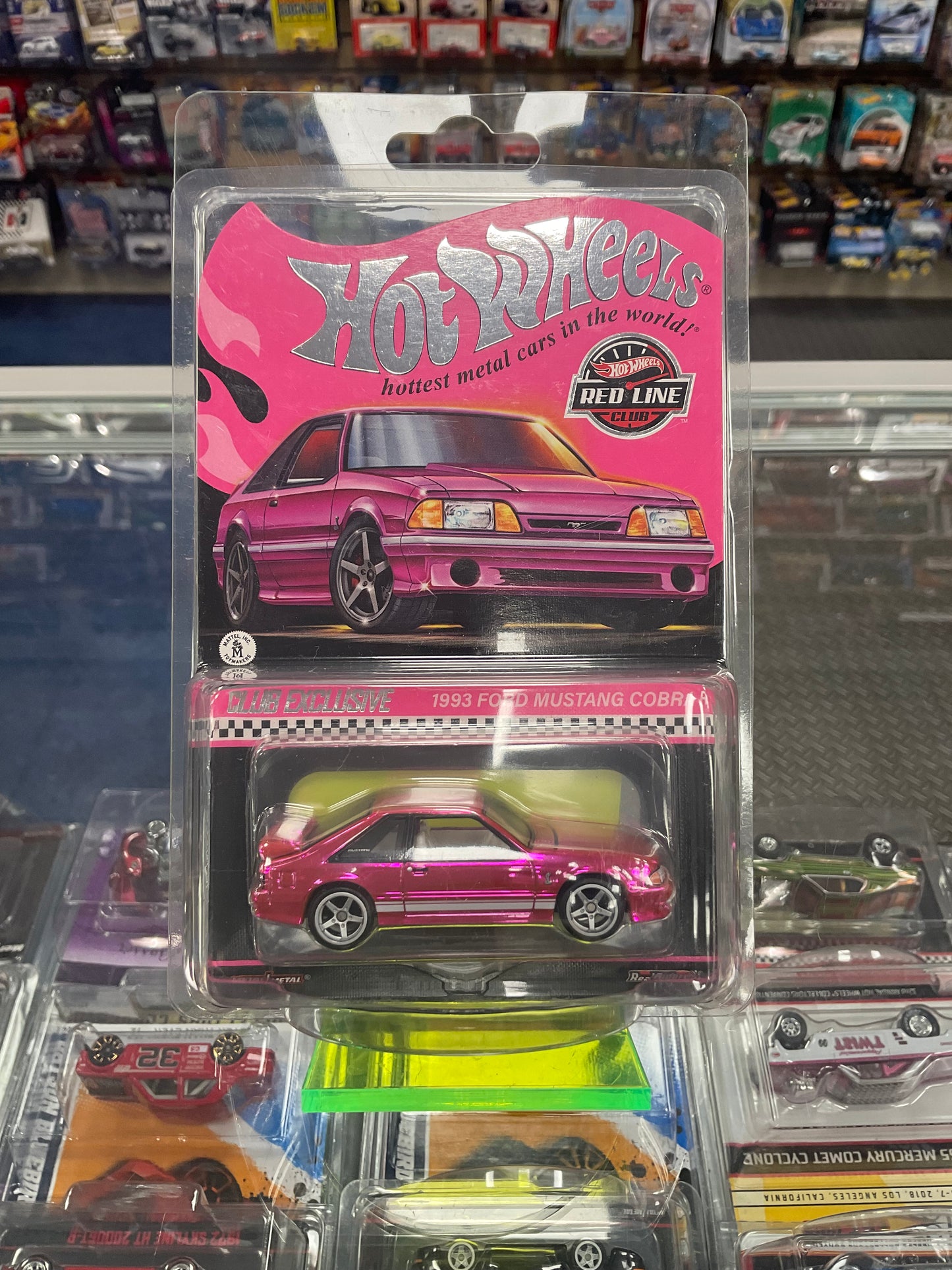 Hot Wheels RLC Pink 1993 Ford Mustang Cobra R