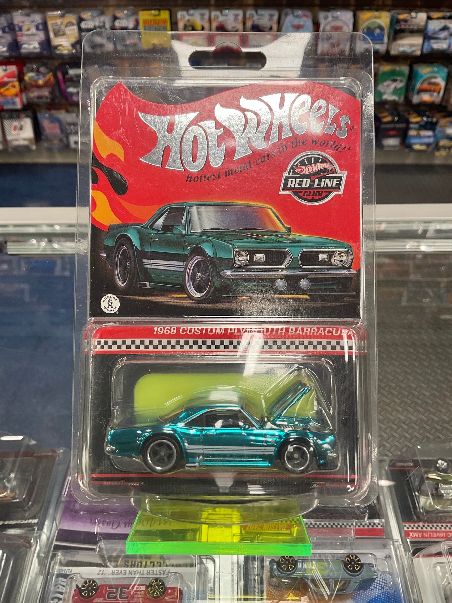 Hot Wheels RLC Turquoise 1968 Custom Plymouth Barracuda