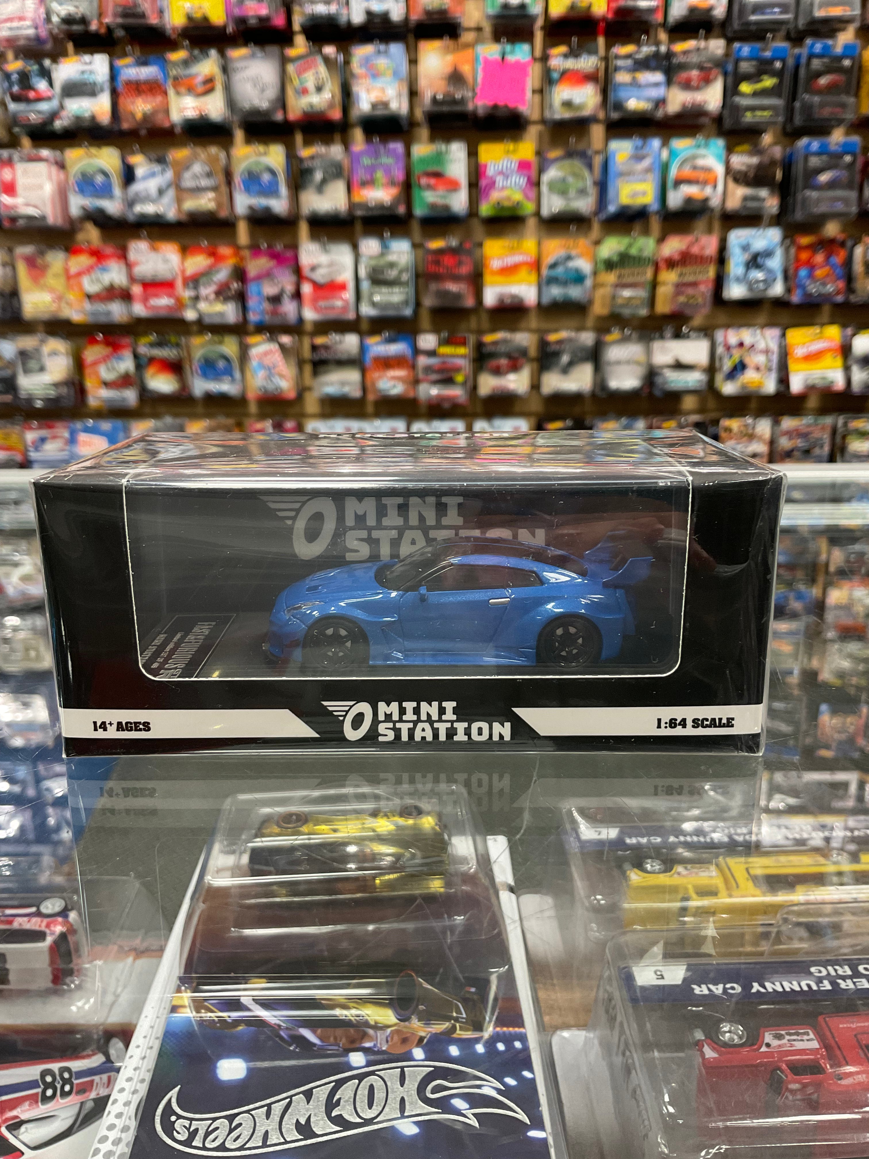 Mini Station Fast and Furious Brian’s GTR (R35) Blue – Diecastz