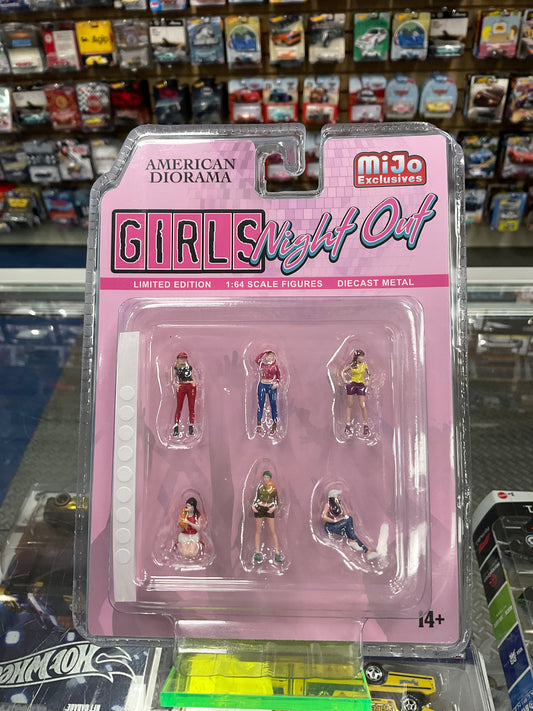 American Diorama MiJo Exclusives Girls Night Out 1:64 Scale Figures