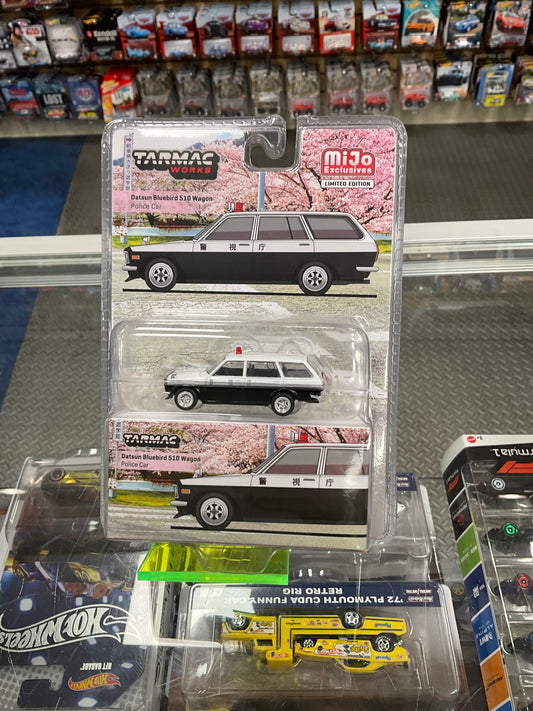 Tarmac works mijo exclusives Datsun bluebird 510 Wagon police car