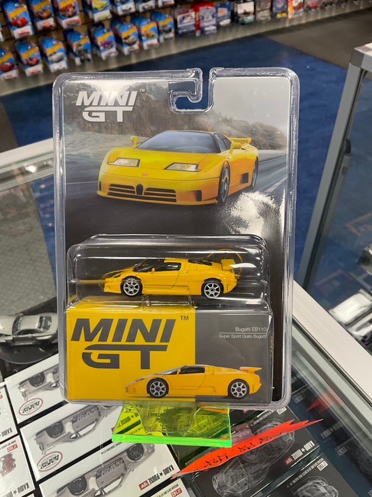 Mini GT #866 Bugatti EB110 super sport giallo Bugatti