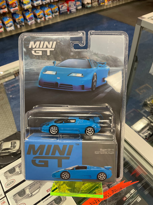 Mini GT #890 Bugatti EB110 Super Sport Blu Bugatti