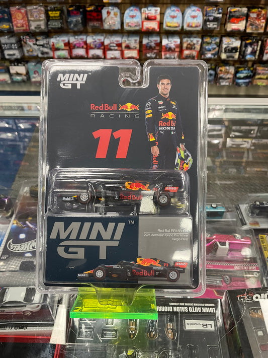 MiniGT 836 Red Bull RB16B #11 2021 Azerbaijan Grand Prix Winner Sergio Pérez