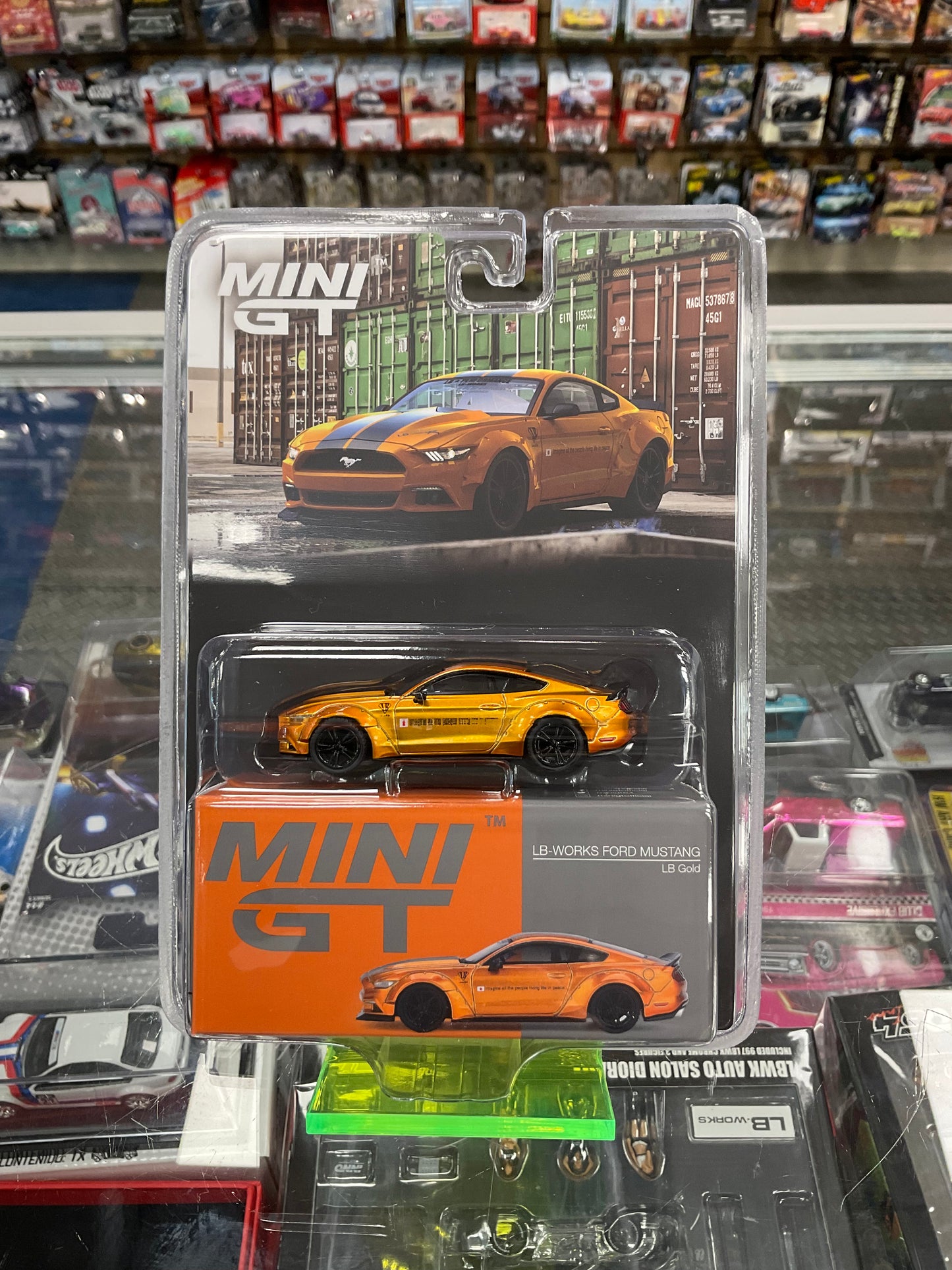 MiniGT 847 LB-WORKS FORD MUSTANG LB Gold