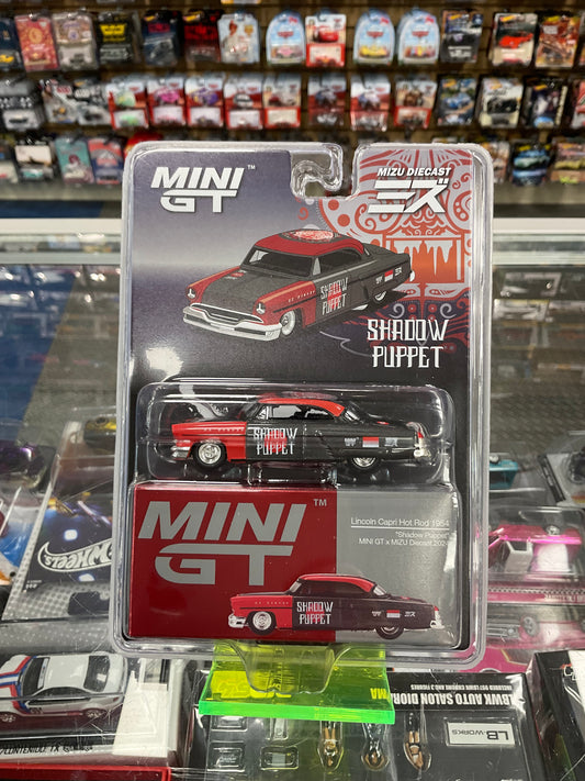 MiniGT 874 Lincoln Capri Hot Rod 1954 “Shadow Puppet” MINIGT x MIZU Diecast 2024