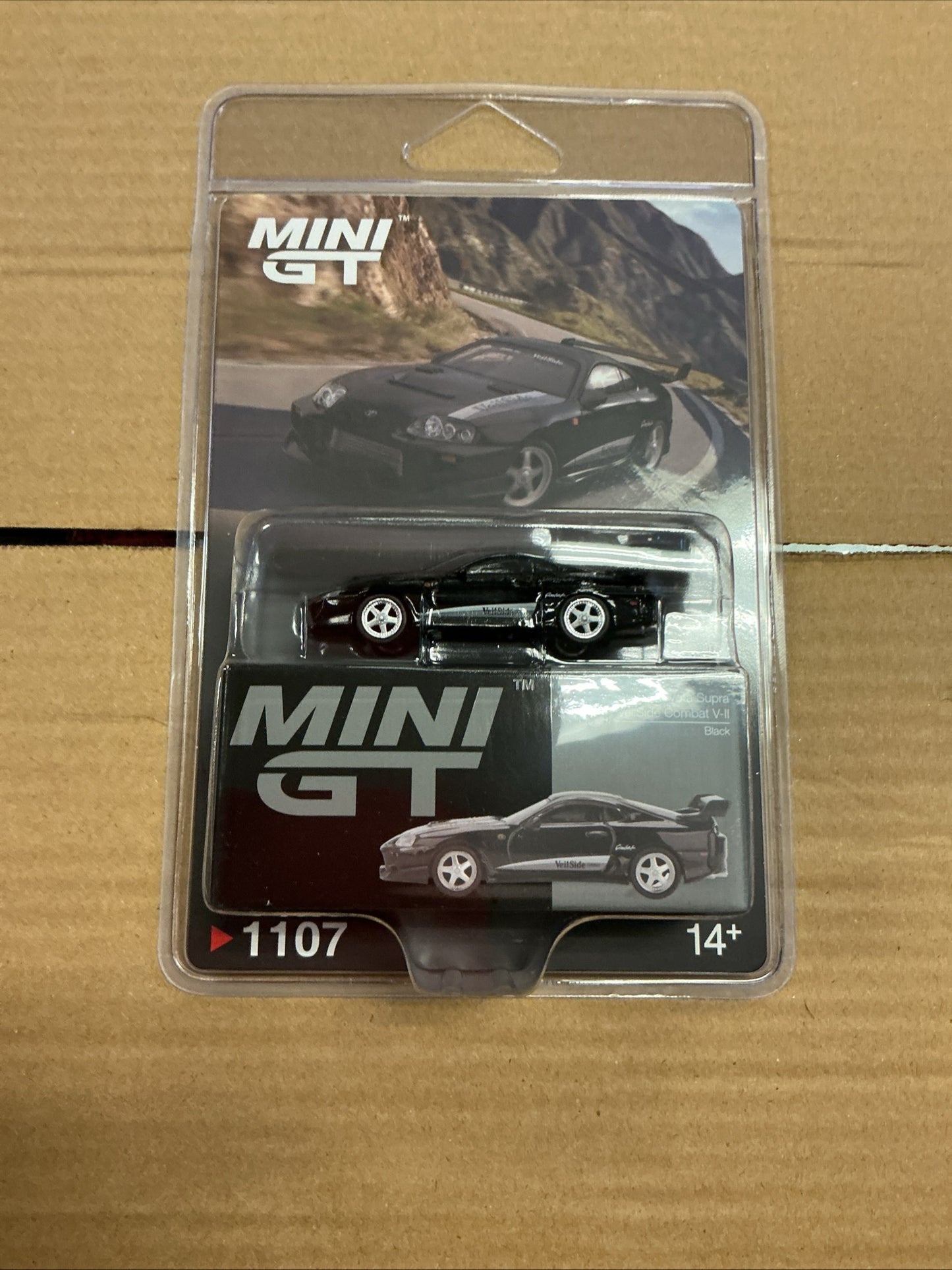 Mini GT Toyota Supra VeilSide Combat V-II Black #1107