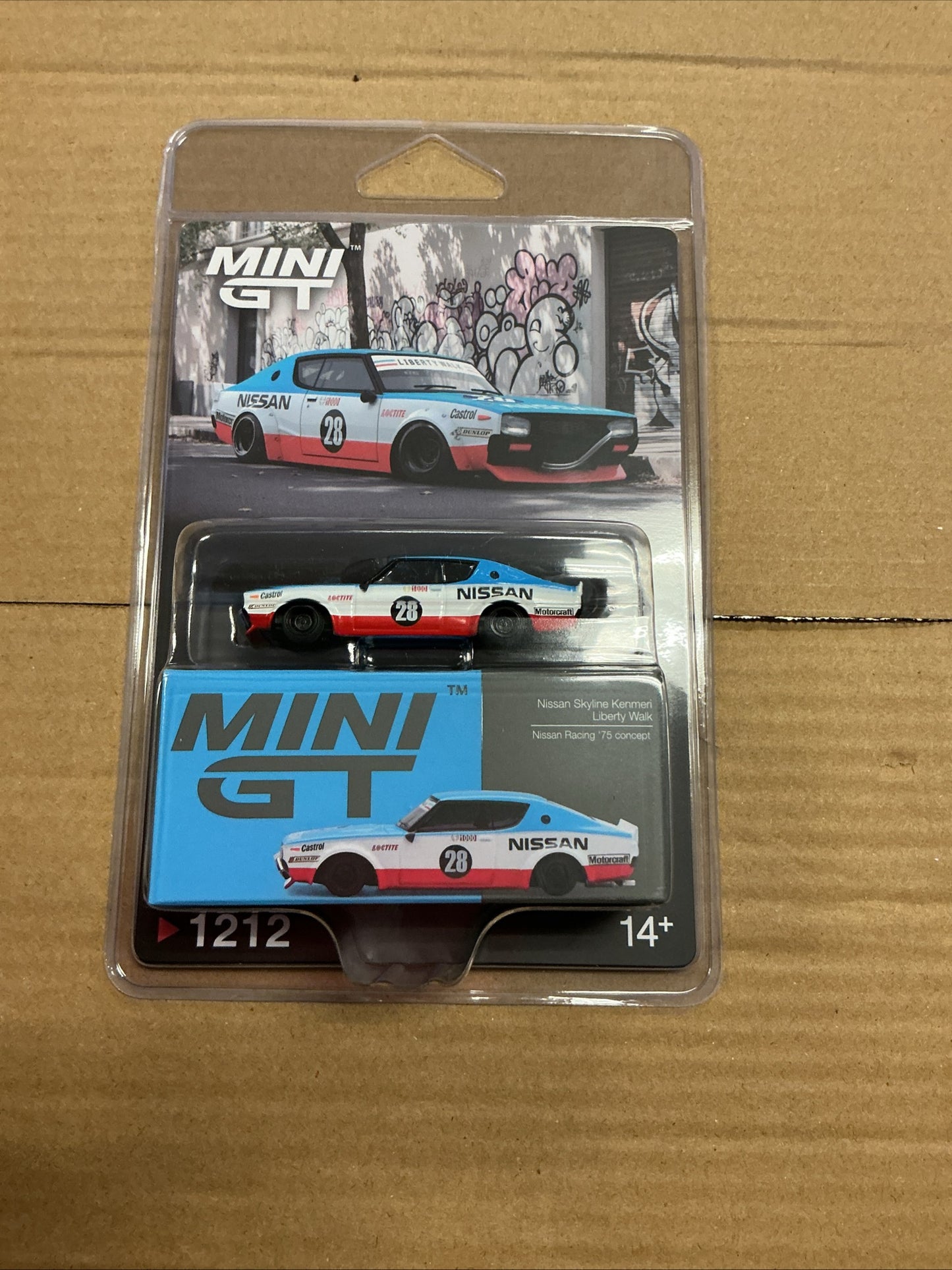 Mini GT Nissan Skyline Kenmeri Liberty Walk Nissan Racing 75 concept #1212