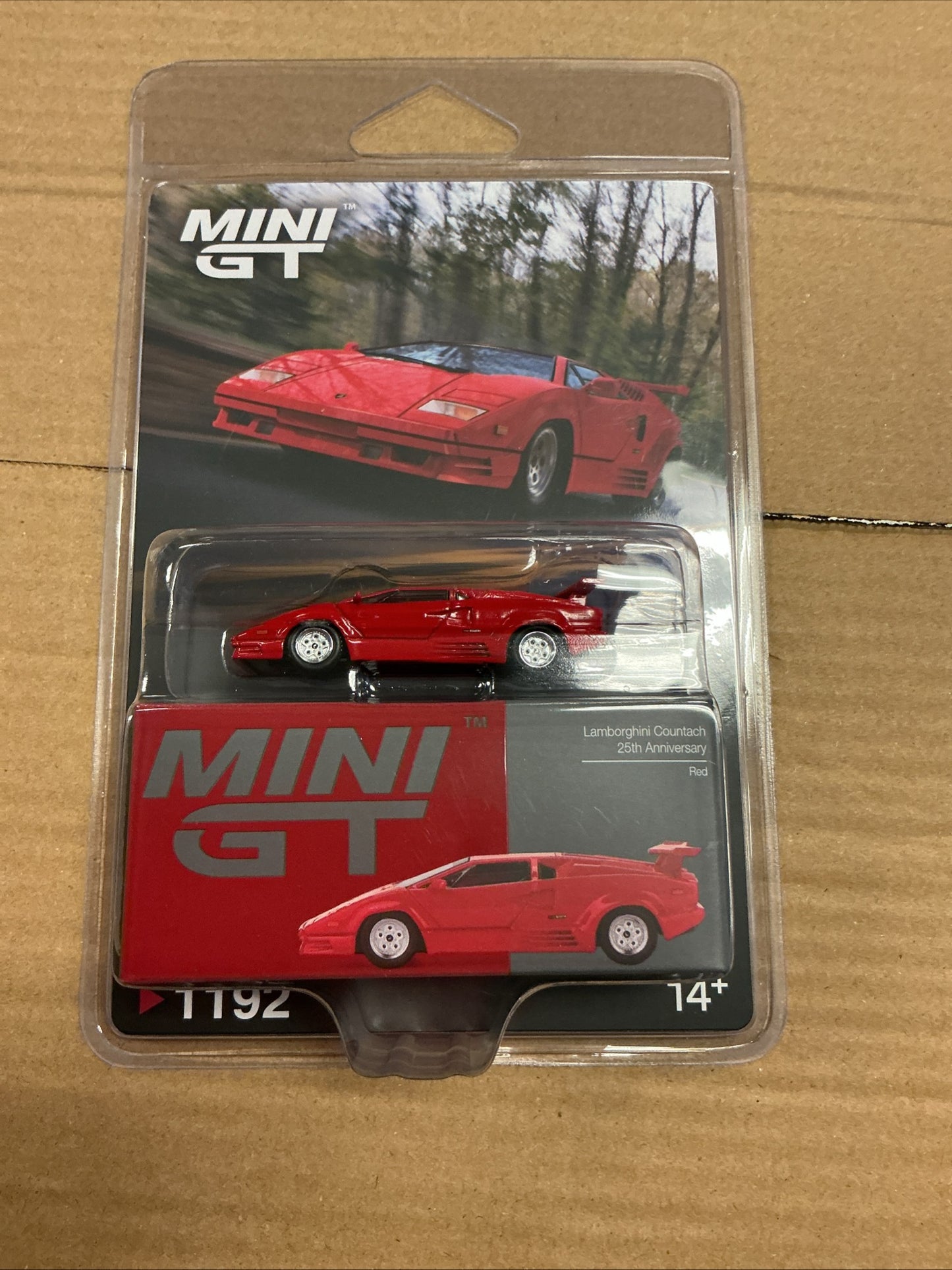 Mini GT Lamborghini Countach 25th Anniversary Red #1192