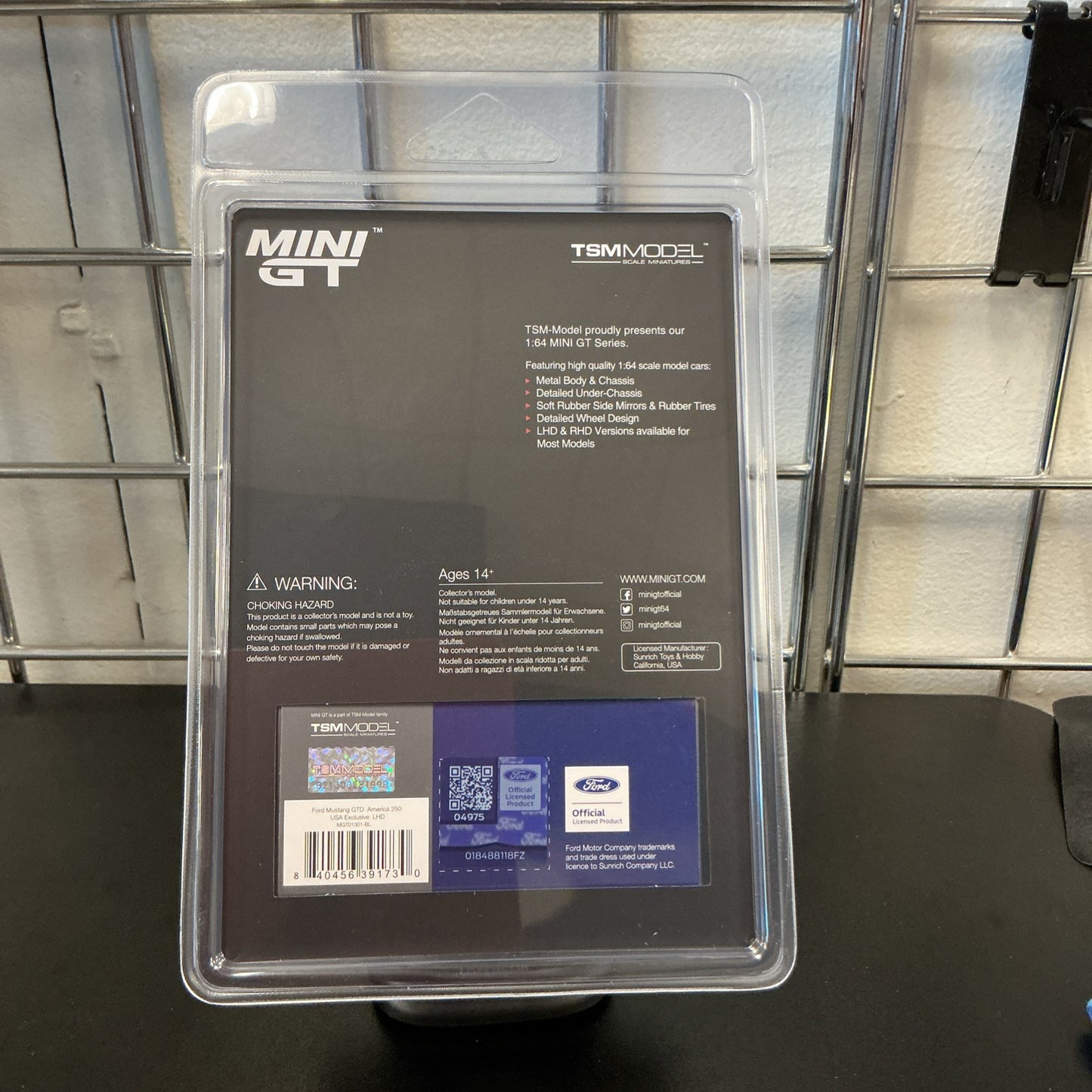 MINI GT AMERICA 250 FORD MUSTANG GTD AMERICA 250 USA EXCLUSIVE