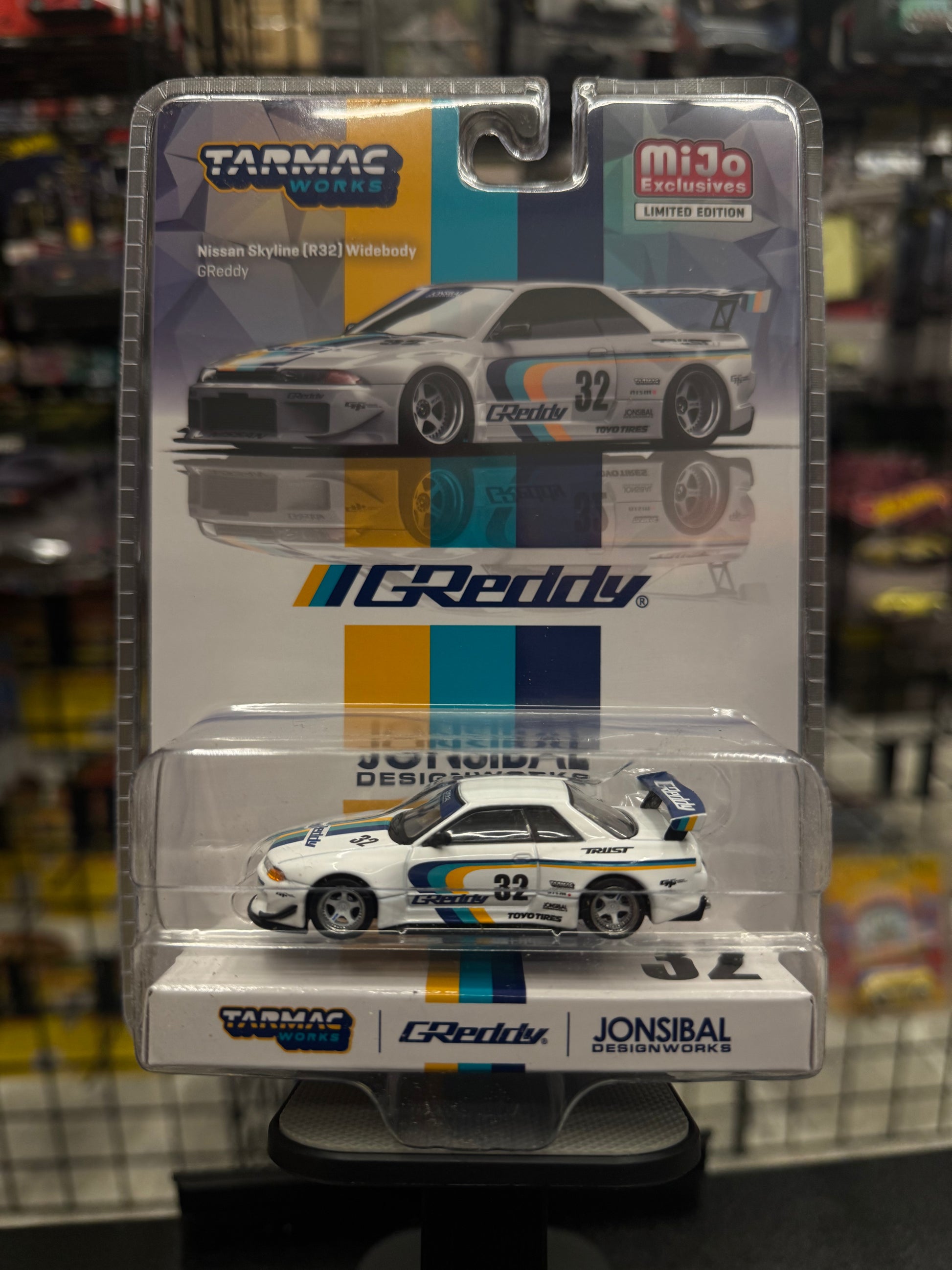 G Reddy Cluster R32 Tarmac Greddy JONSIBAL Nissan Skyline R32 Widebody 32 – Diecastz
