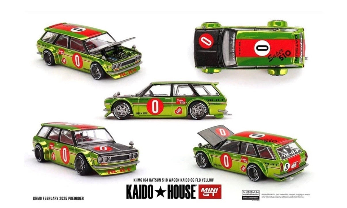Kaido House 164 Datsun 510 Wagon OG Flo Yellow