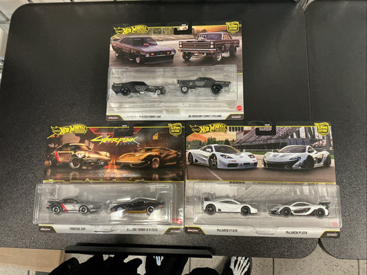 Hot Wheels Permium  Car Culture  Set Of 3 Hbl96 956y