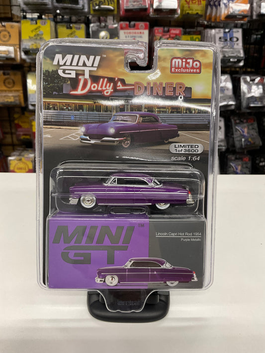 Mini GT 757 Lincoln Capri Hot Rod 1954 Purple Metallic